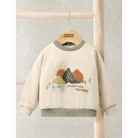 Mamas & Papas Cotton Rich Mountain Sweater (0 Mths-3 Yrs) Cream Mix