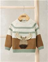 Cotton Rich Moose Jumper (0-24 Mths)