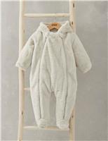Faux Fur Pramsuit (0-12 Mths)