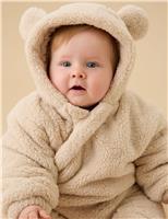 Borg Bear Ears Pramsuit (0-24 Mths)