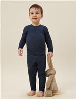 Cotton Blend Ribbed Pyjamas (0-6 Yrs)