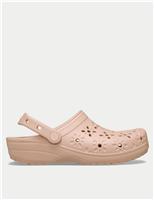 Floral Flatform Clogs