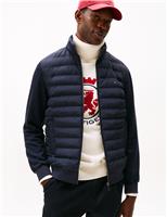 Cotton Rich Hooded Hybrid Puffer Jacket