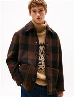 Wool Rich Check Chore Jacket