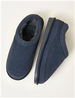Suede Mule Slippers