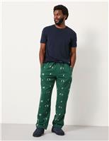 Pure Cotton Penguin Print Pyjama Bottoms