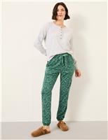 Cotton Modal Mistletoe Print Pyjama Bottoms