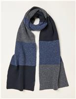 Colour Block Knitted Scarf