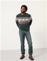 Cotton Rich Fair Isle Crew Neck Jumper