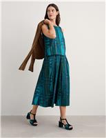 Cotton Blend Geometric Top