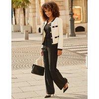 SOSANDAR Wide Leg Trousers Black
