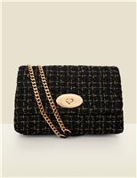 Tweed Metallic Cross Body Bag