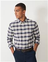 Regular Fit Pure Cotton Checked Oxford Shirt