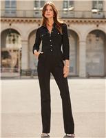 Collared Utility Pocket Jumpsuit