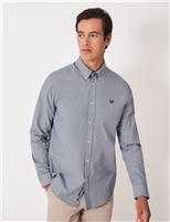 Pure Cotton Puppytooth Oxford Shirt
