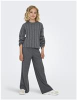 Knitted Ribbed Trousers (7-14 Yrs)