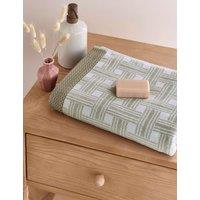 Bedeck of Belfast Rana Geometric Towel Green Mix