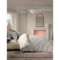 V&A Pure Cotton Indian Lattice Bedding Set Red Mix
