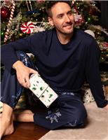 Cotton Rich Printed Pyjama Bottoms