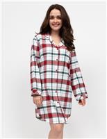 Pure Cotton Checked Nightshirt