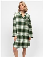 Pure Cotton Checked Nightshirt