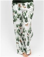Cotton Rich Alpine Fern Family Christmas Pyjama Bottoms