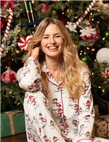 Cotton Blend Snowman Print Family Christmas Pyjama Top