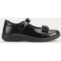 Start-Rite Patent Riptape School Shoes (9 Small - 3 Large) Black