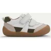 Start-Rite Kids' Leather Riptape Trainers (3 Small - 7 Small) White Mix