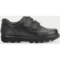 Start-Rite Kids' Leather Riptape School Shoes (9 Small - 3 Large) Black