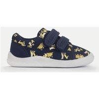 Start-Rite Kids' Leather Patterned Riptape Trainers (3 Small - 7 Small) Navy Mix
