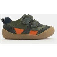Start-Rite Kids' Leather Riptape Trainers (3-7 Small) Green Mix