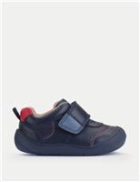 Start-Rite Kids' Leather Riptape Trainers (3 Small - 7 Small) Navy