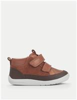 Kids Leather Riptape Trainers (4 Small-8 Small)