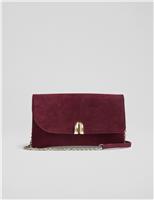 Suede Clutch Bag