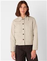 Cotton Blend Utility Jacket