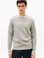 Tommy Hilfiger Pure Lambswool Crew Neck Jumper Light Blue