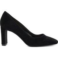 Dune London Wide Fit Leather Court Shoes Black