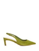 Suede Kitten Heel Slingback Shoes