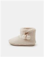 Pom Pom Slipper Boots