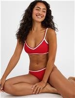 Trim Detail V-Neck Bikini Top
