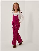 Embroidered Corduroy Dungarees (2-13 Yrs)