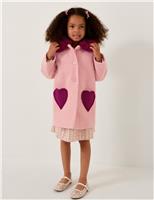 Collared Heart Coat (3-13 Yrs)