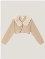 Fur Collar Cardigan (3-15 Yrs)