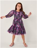 Floral Tulle Dress (3-15 Yrs)