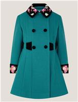 Floral Embroidered Coat (3-13 Yrs)