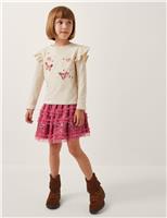 Sequin Butterfly Top & Skirt Set (3-13 Yrs)