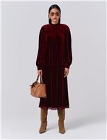 Velvet High Neck Top