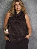 Jacquard Halter Neck Top