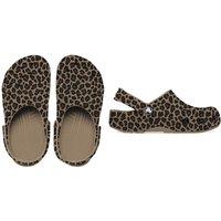 Crocs Kids' Classic Animal Print Clogs (11 Small-5 Large) Brown Mix